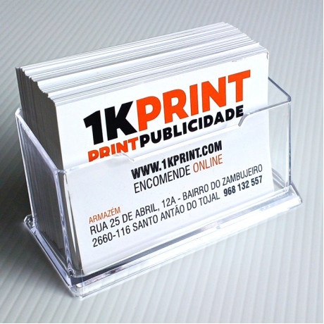 Caixa Acrílica para Cartões de Visita