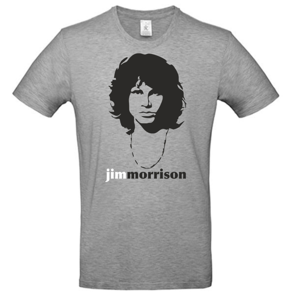 Jim Morrison T-Shirt Preto e Branco