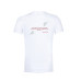 T-Shirt Branca Estampada no Peito e nas Costas