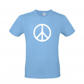 Paz Simbolo T-Shirt Azul