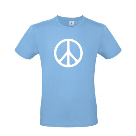 Paz Simbolo T-Shirt Azul