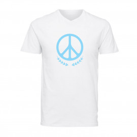 Paz Simbolo T-Shirt Branca