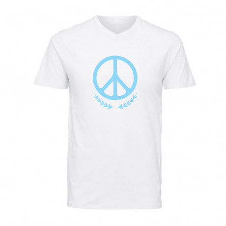 Paz Simbolo T-Shirt Branca