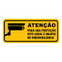 Placa Atenção Videovigilância