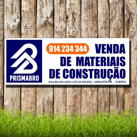 Lona impressa com ilhoses