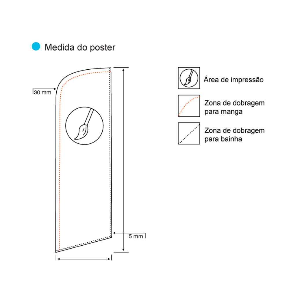 Bandeira Shark 100x462cm