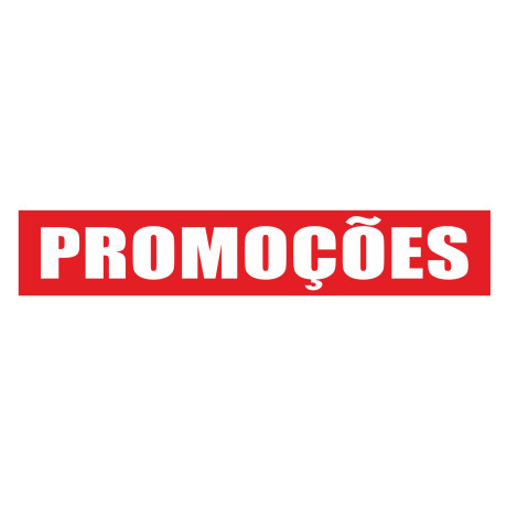 Autocolante "PROMOÇÕES" 101x18,3cm