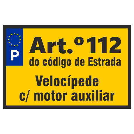 Matrícula Veículo Eléctrico Velocípede