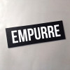 Placa "Empurre" Preta