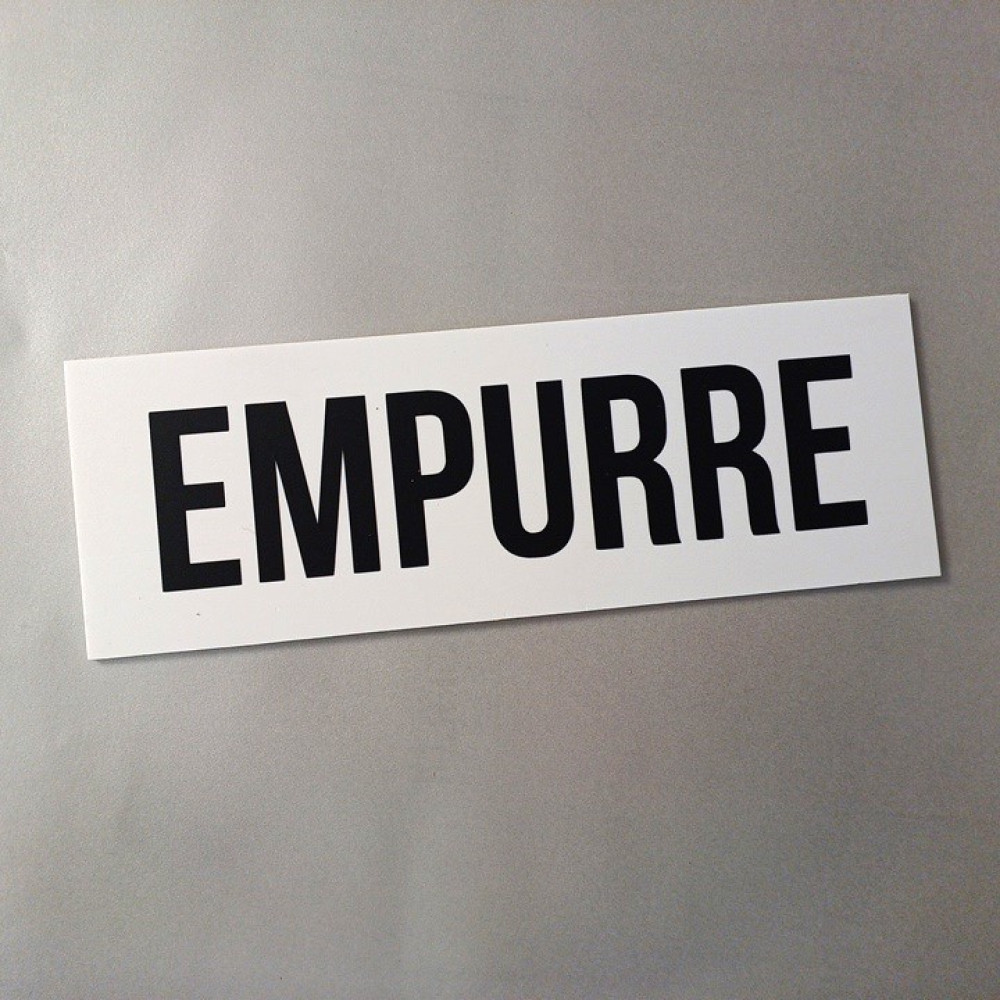 Placa "Empurre" Branca