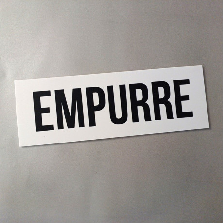 Placa "Empurre" Branca