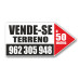 Placa Vende-se Terreno 70x35cm