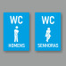 Conjunto 2 Placas WC
