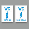 Conjunto 2 Placas WC