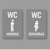 Conjunto 2 Placas WC