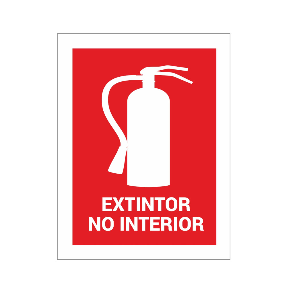 Autocolante Extintor no Interior