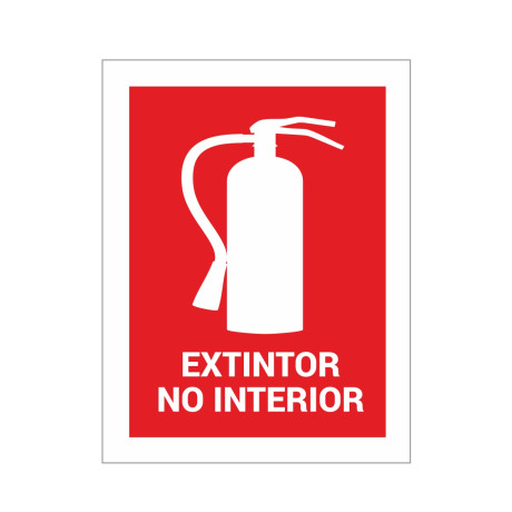 Autocolante Extintor no Interior