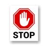 Placa STOP