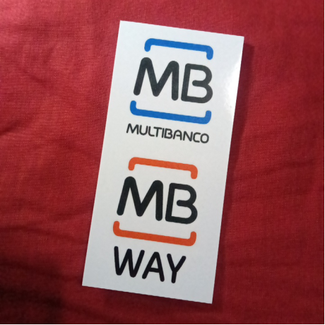 Placa MB Way Multibanco 70x150mm