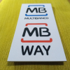 Placa MB Way Multibanco 65X135mm