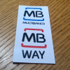 Placa MB Way Multibanco 43x90mm