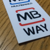 Placa MB Way Multibanco 43x90mm