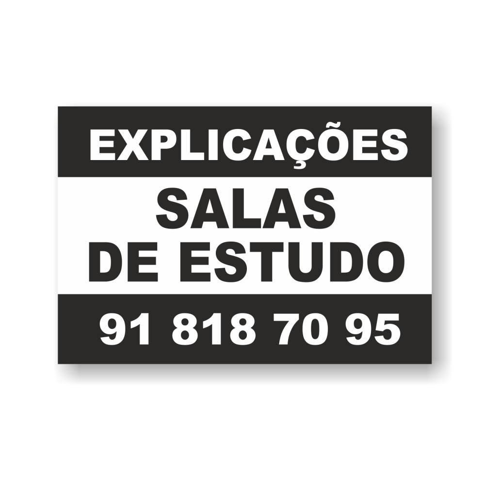Autocolante 109x75mm Preto e Branco