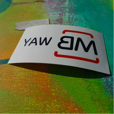 Autocolante MB Way  Transparente (grande)