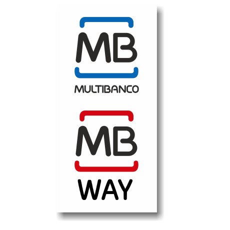Placa "Multibanco" e "MbWay" 100x200mm