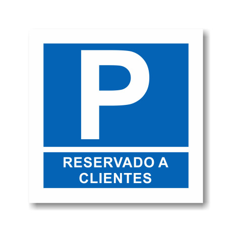 Placa Parque Reservado Clientes