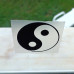 Símbolo Yin Yang em vinil autocolante