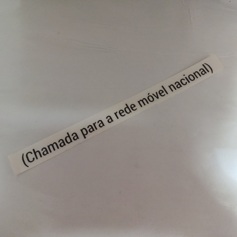 (Chamada para a rede móvel nacional)