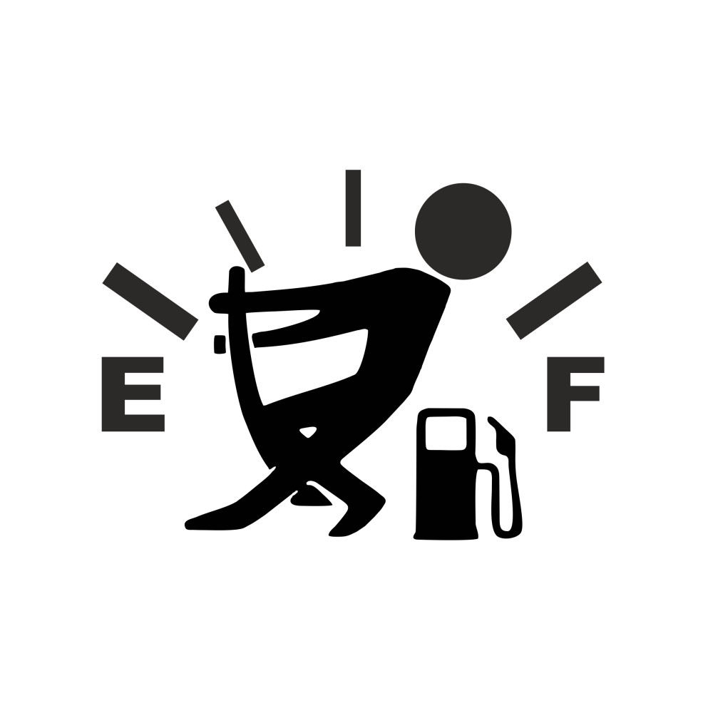 Autocolante Empty - Full para Tampa de Combustível