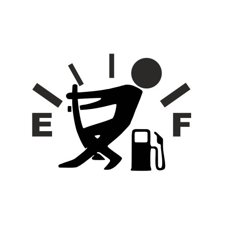 Autocolante Empty - Full para Tampa de Combustível