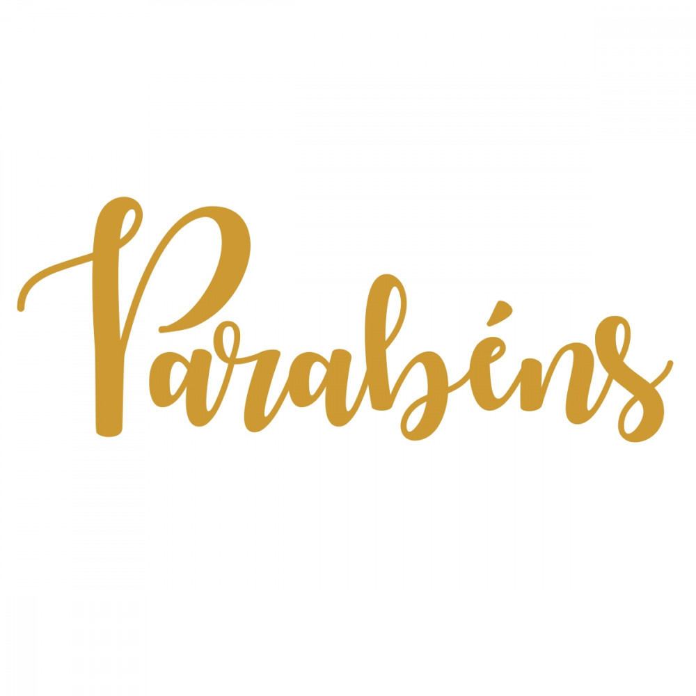 Parabéns Letras Recortadas