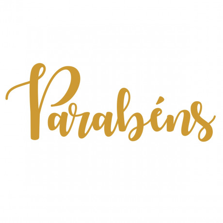 Parabéns Letras Recortadas