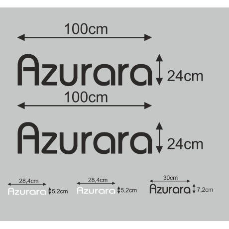 Vinil Preto Recortado 100x62cm + Horário 65x16cm
