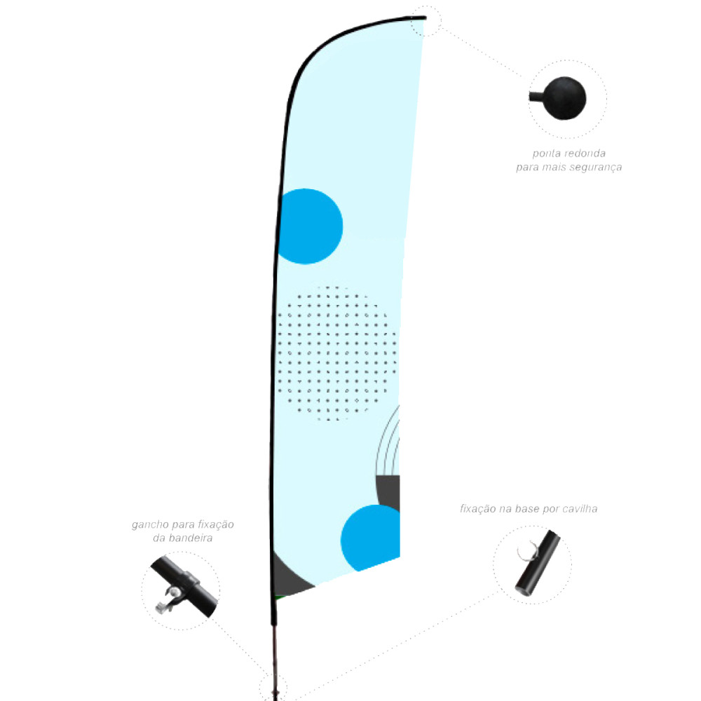 Bandeira Shark 84x260cm