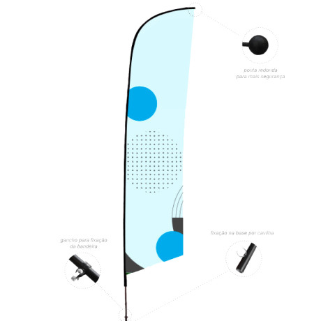 Bandeira Shark 84x260cm