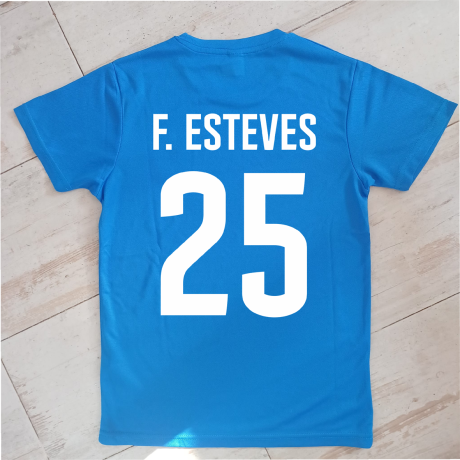 Nome e Número estampados em Vestuário