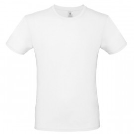 T-Shirt Branca Estampada no Peito e nas Costas
