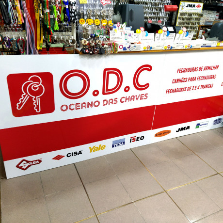 Placa para Balcão de Loja