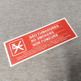 Placa Não Fumadores